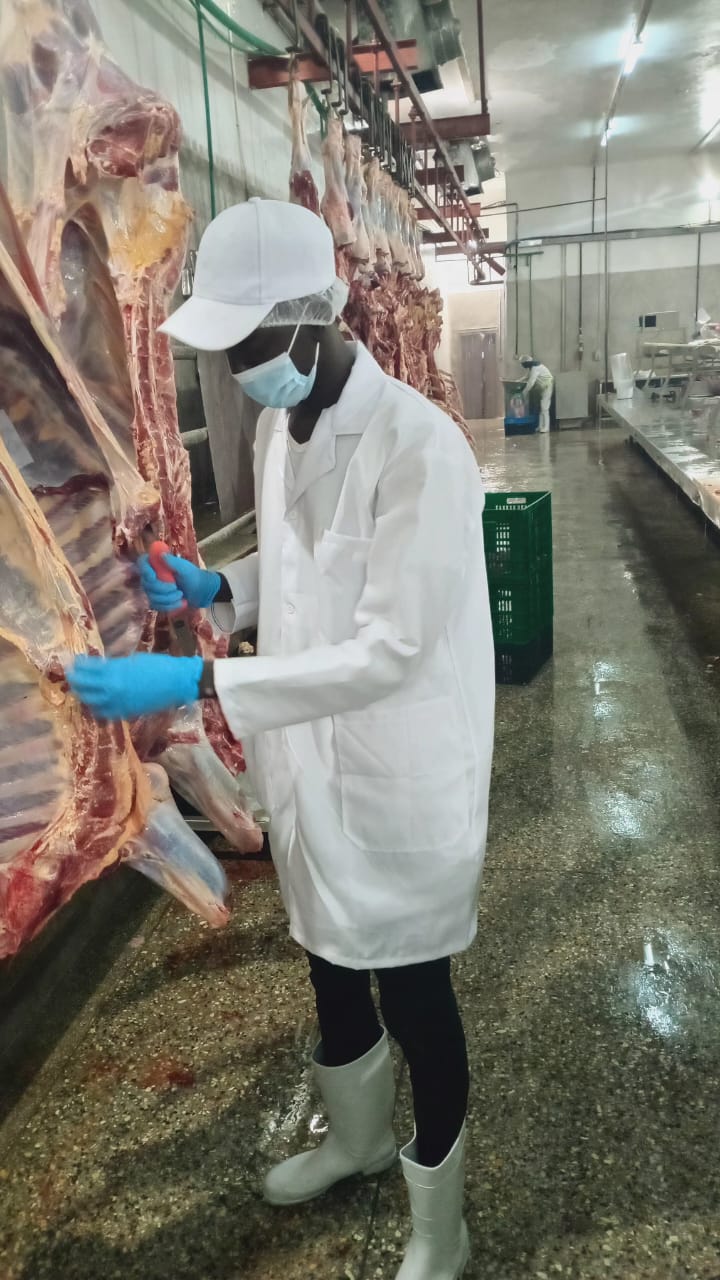 A village slaughter house