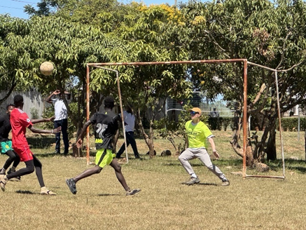 CSAEA Students in a sporting exercise at Kilimambogo