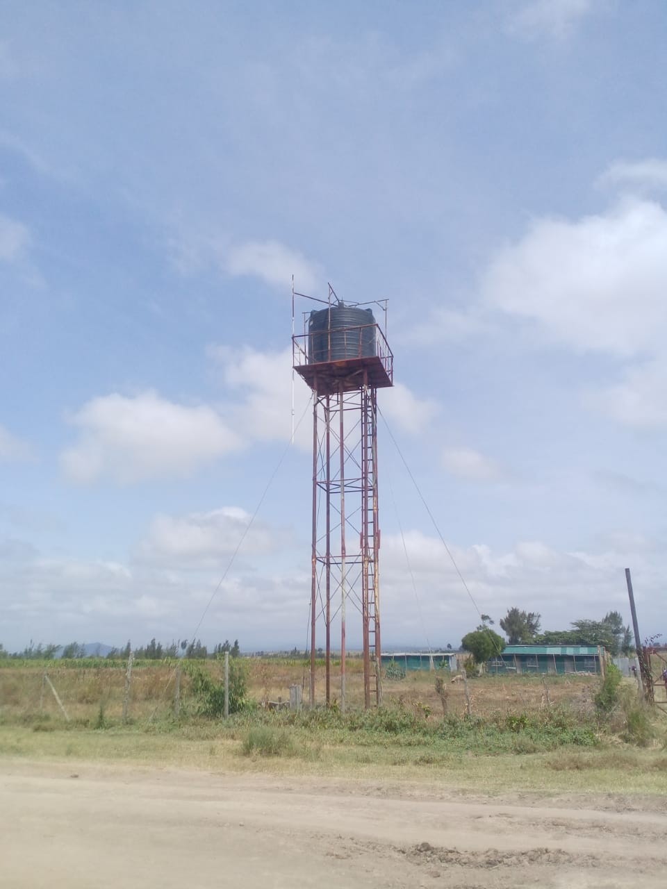 Solio Settlement land Showing overhead Tank